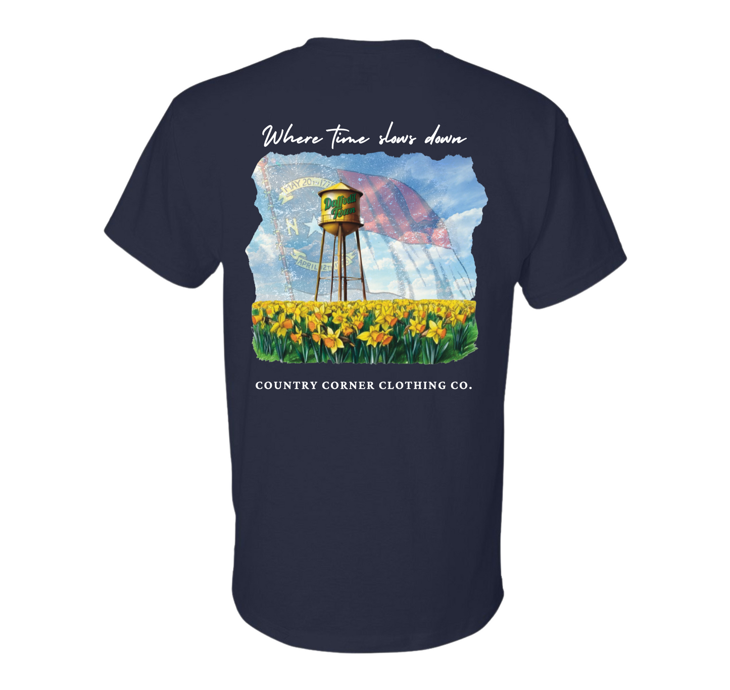 Where Time Slows Down hometown tee