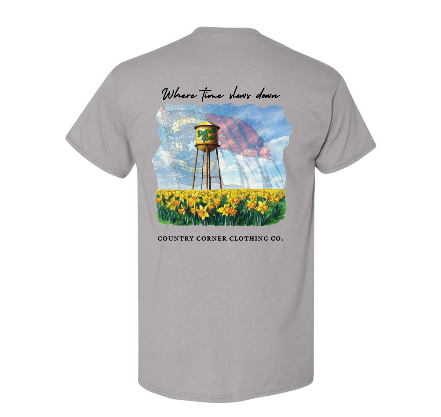 Where Time Slows Down hometown tee